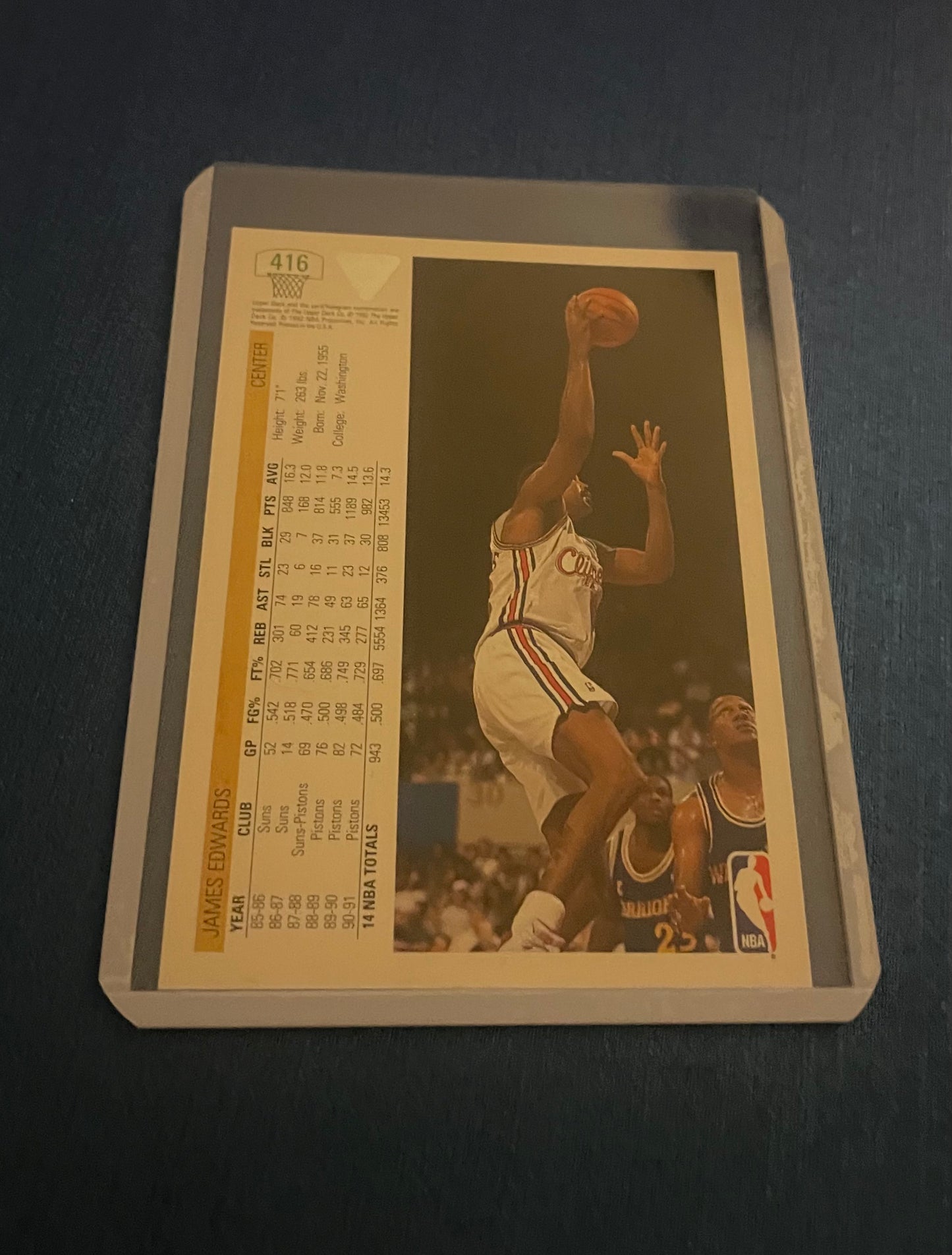 James Edwards Los Angeles Clippeds 1991-92 Upper Deck
