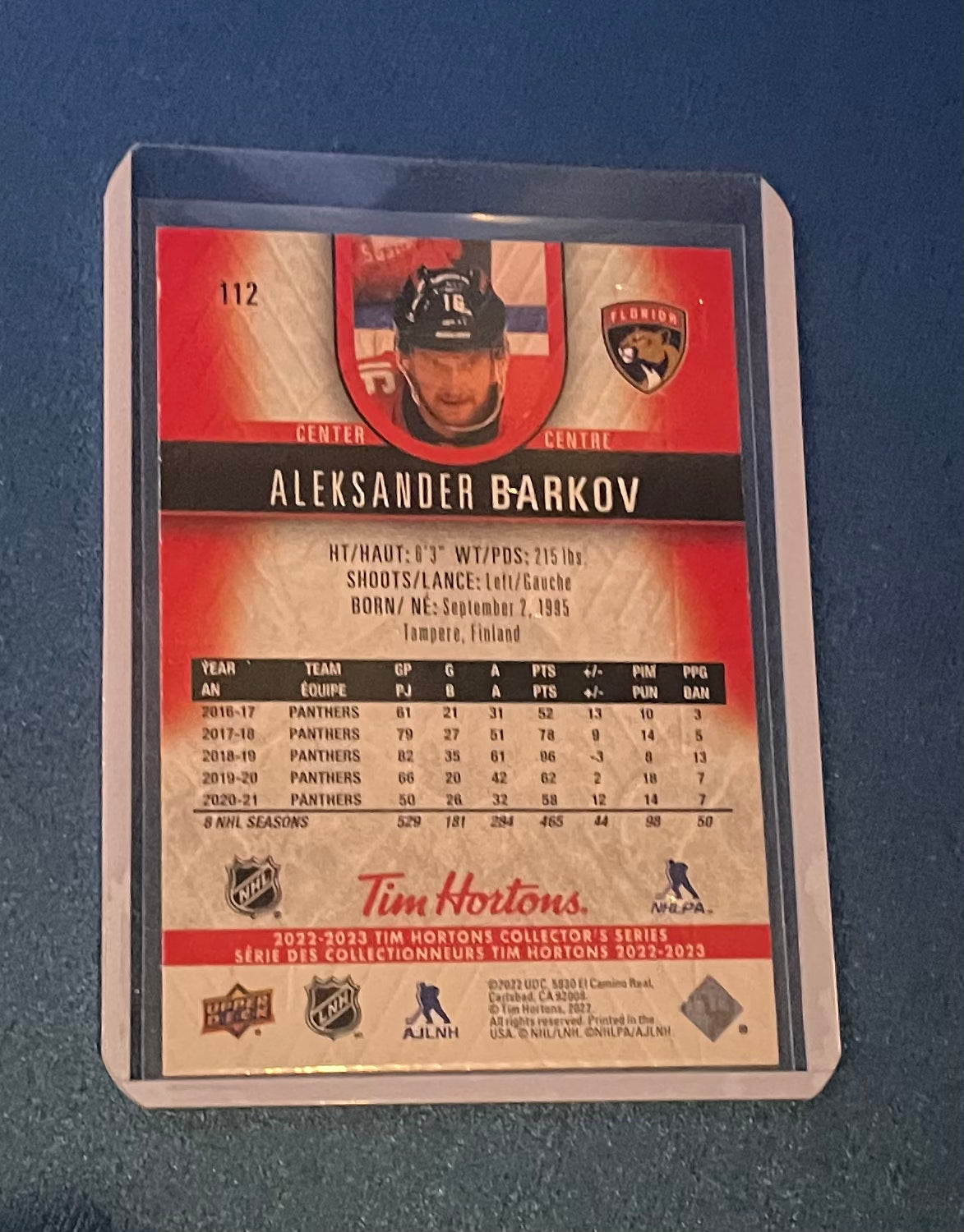 Alexsander Barkov Florida Panthers 2022 Upper Deck