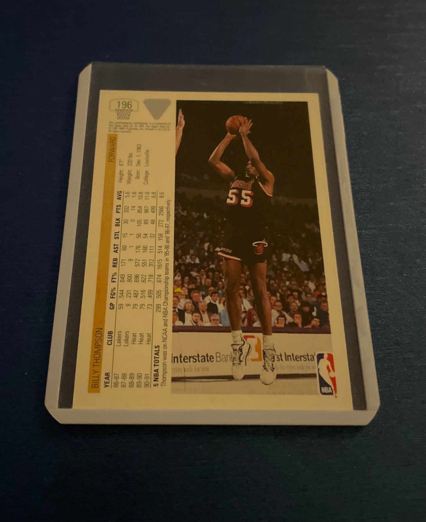 Billy Thompson Miami Heat 1991-92 Upper Deck