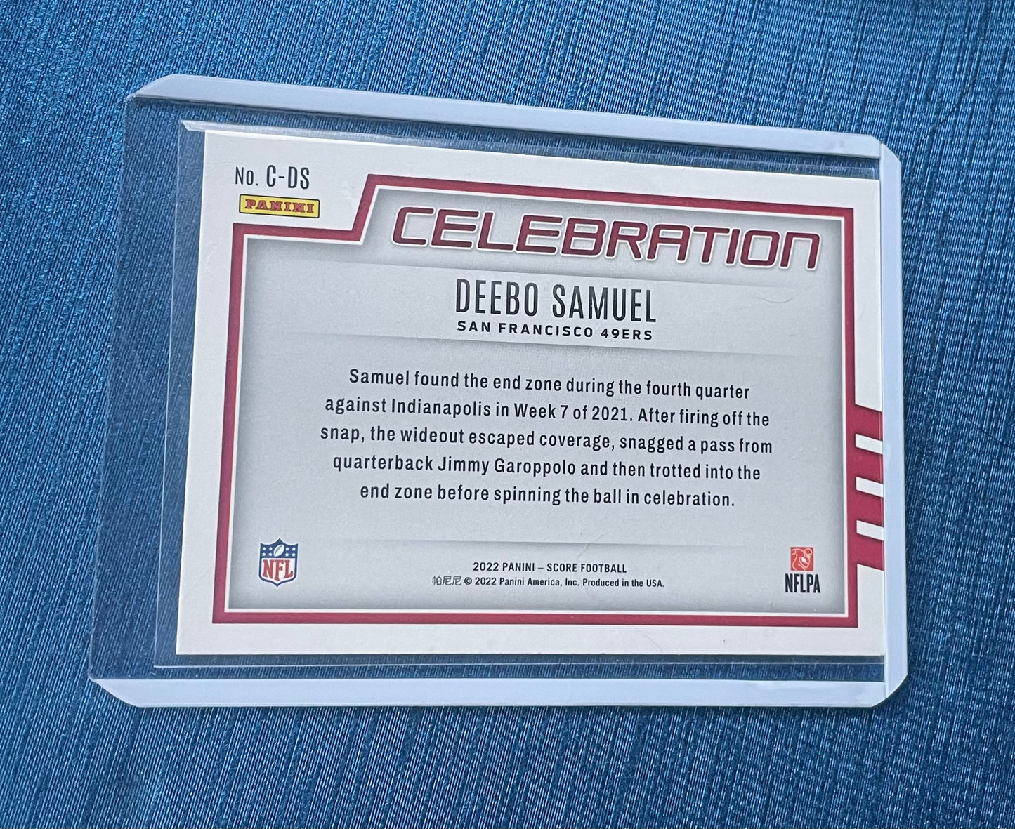 Deebo Samuel San Francisco 49ers 2022 Score
