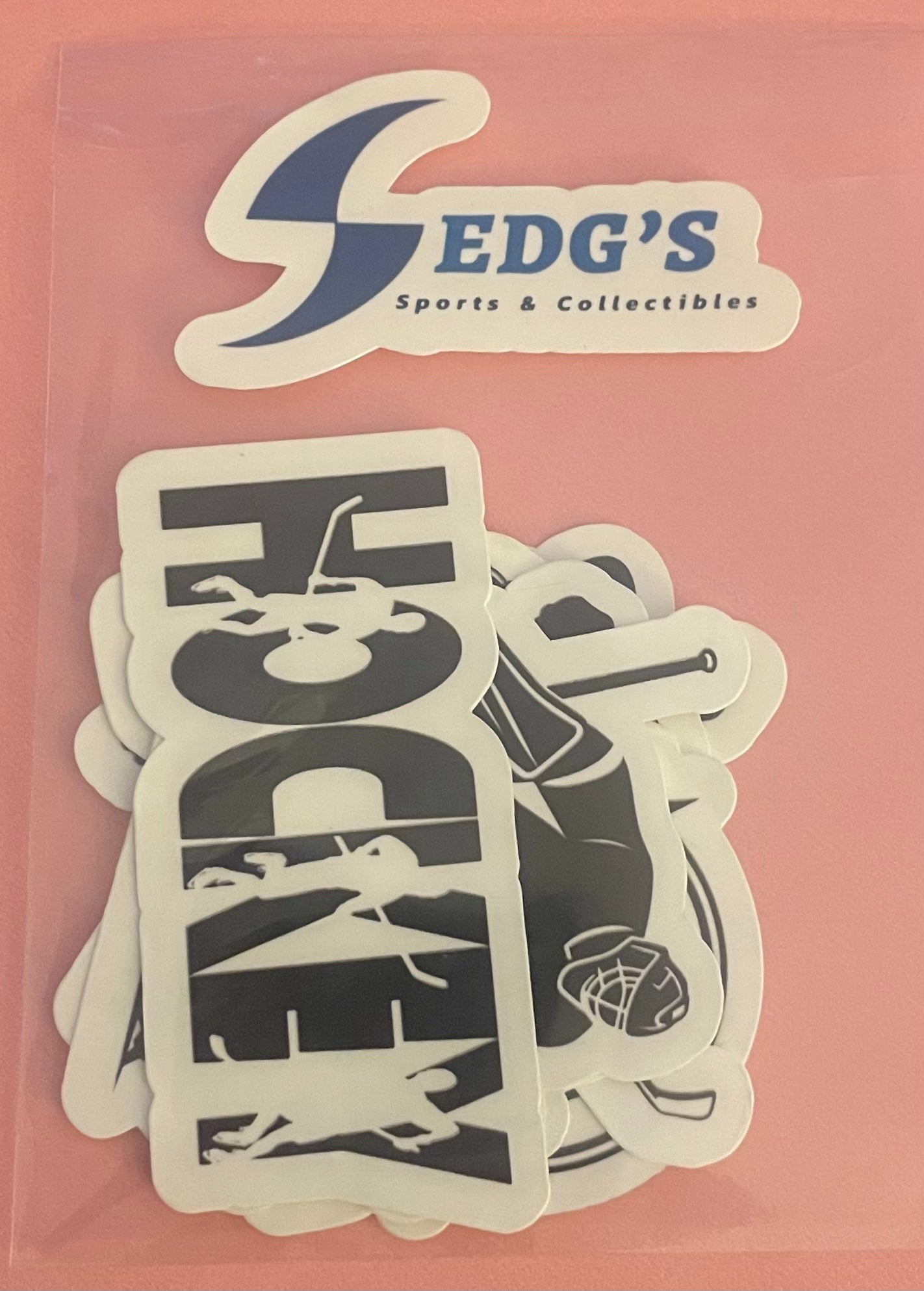Hockey themed stickers 10pc