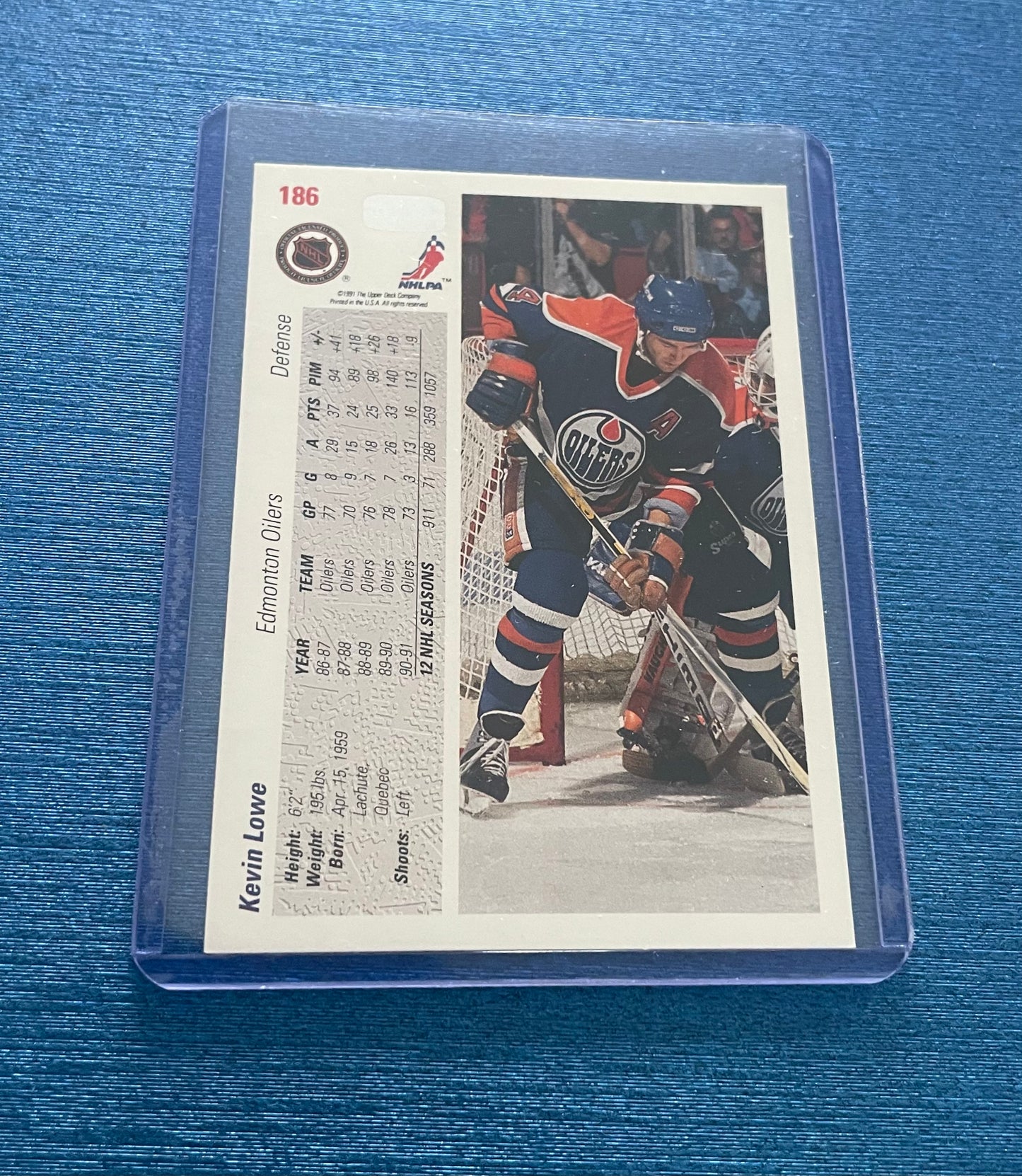 Kevin Lowe Edmonton Oilers 1991-92 Upper Deck