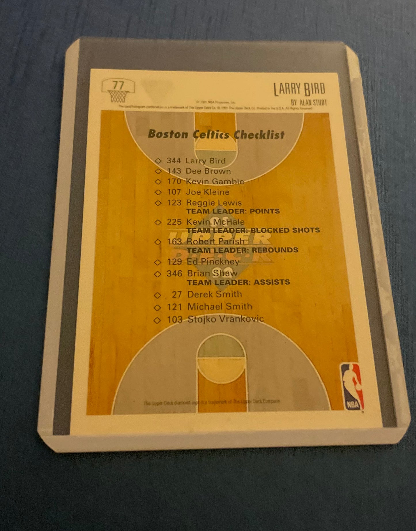 Larry Bird Collectors Choice Boston Celtics 1991-92 Upper Deck