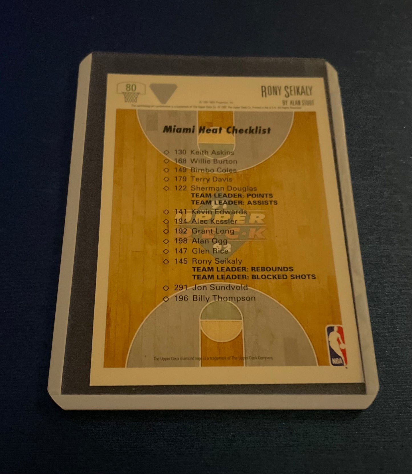 Rony Seikaly Miami Heat 1991-92 Upper Deck