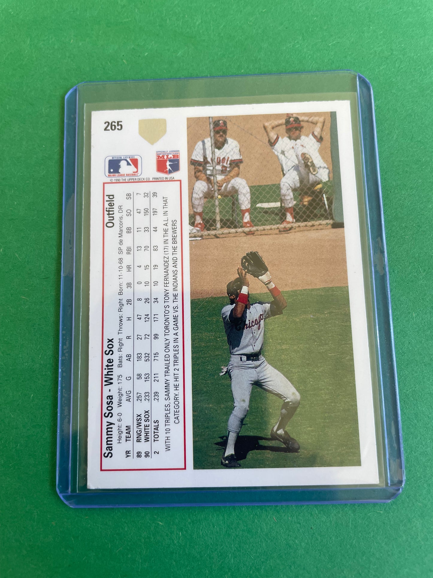 1991 Upper Deck Chicago White Sox Sammy Sosa
