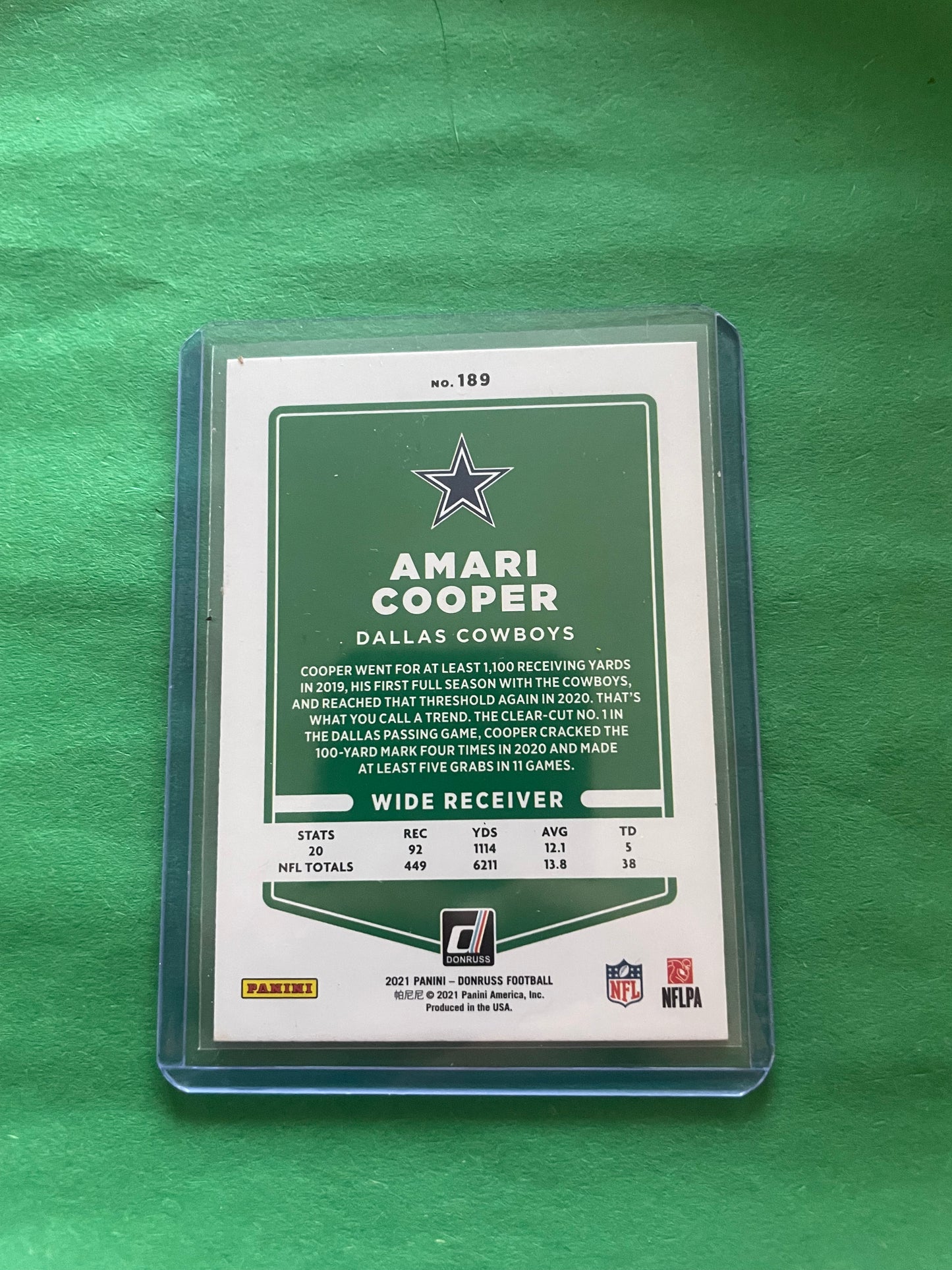 Amari Cooper Dallas Cowboys 2021 Donruss