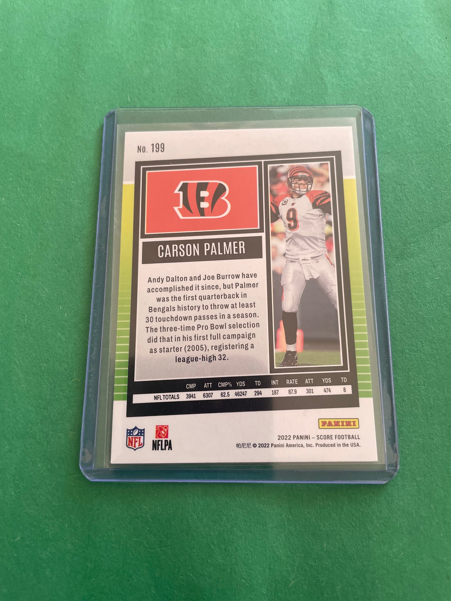 Carson Palmer Cincinnati Bengals 2022 Score Football
