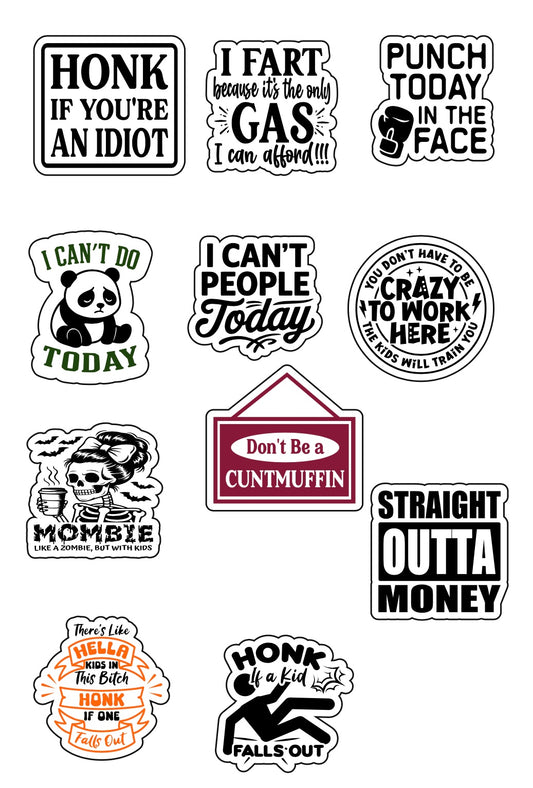 Silly stickers set