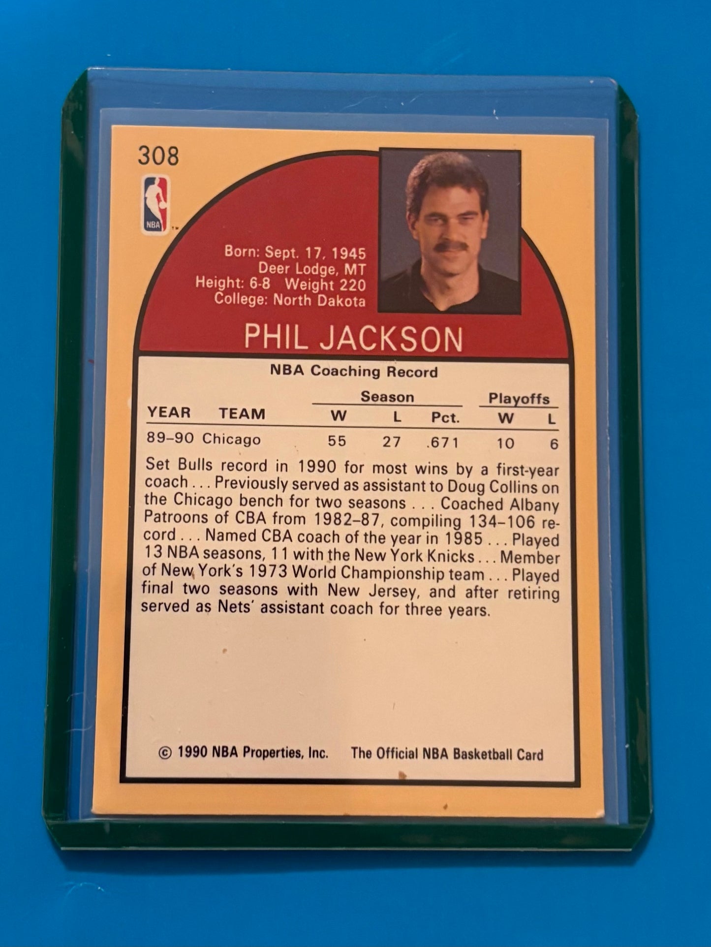 Phil Jackson Chicago Bulls NBA Official