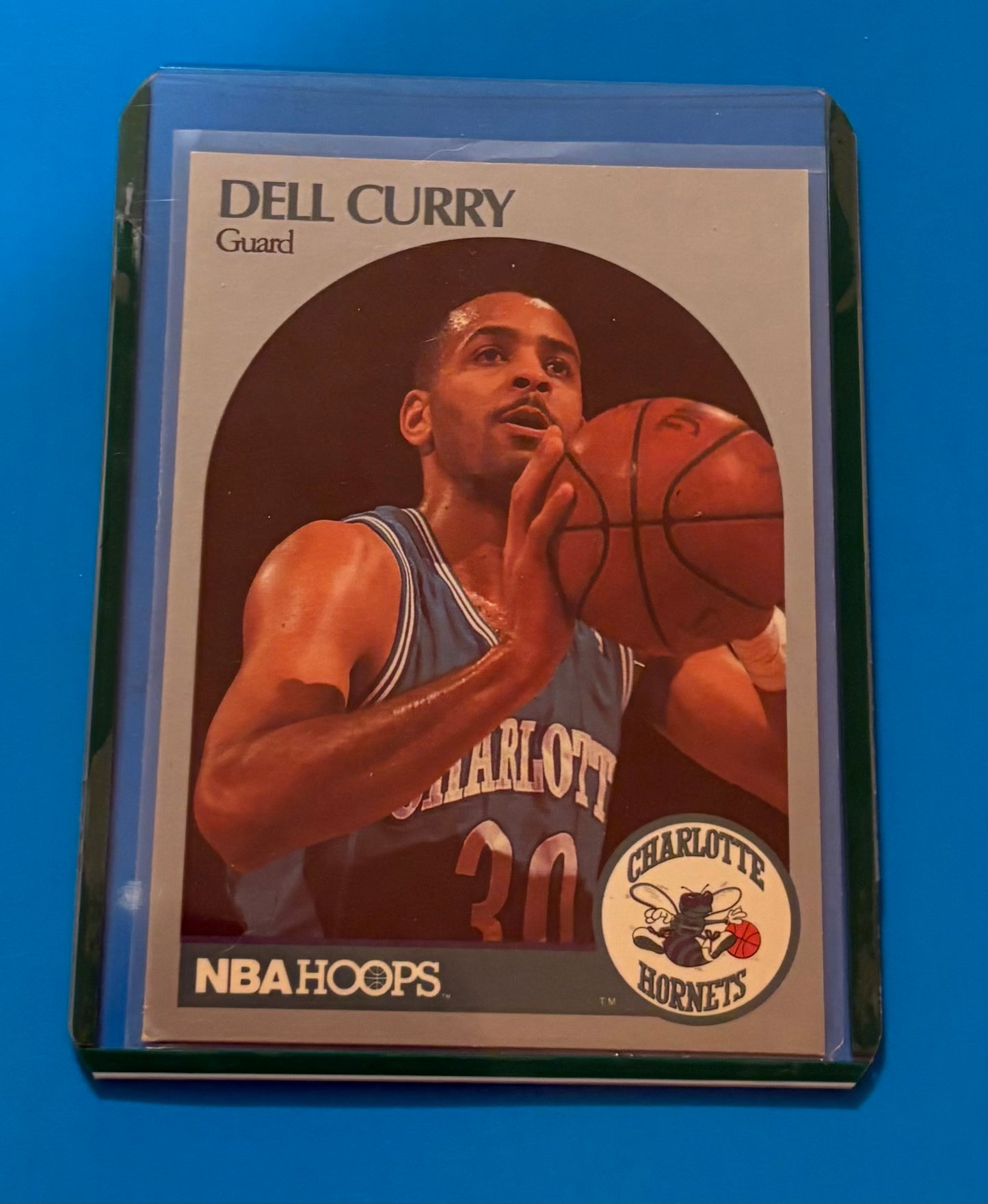 Dell Curry Charlotte Hornets 1990 NBA Official
