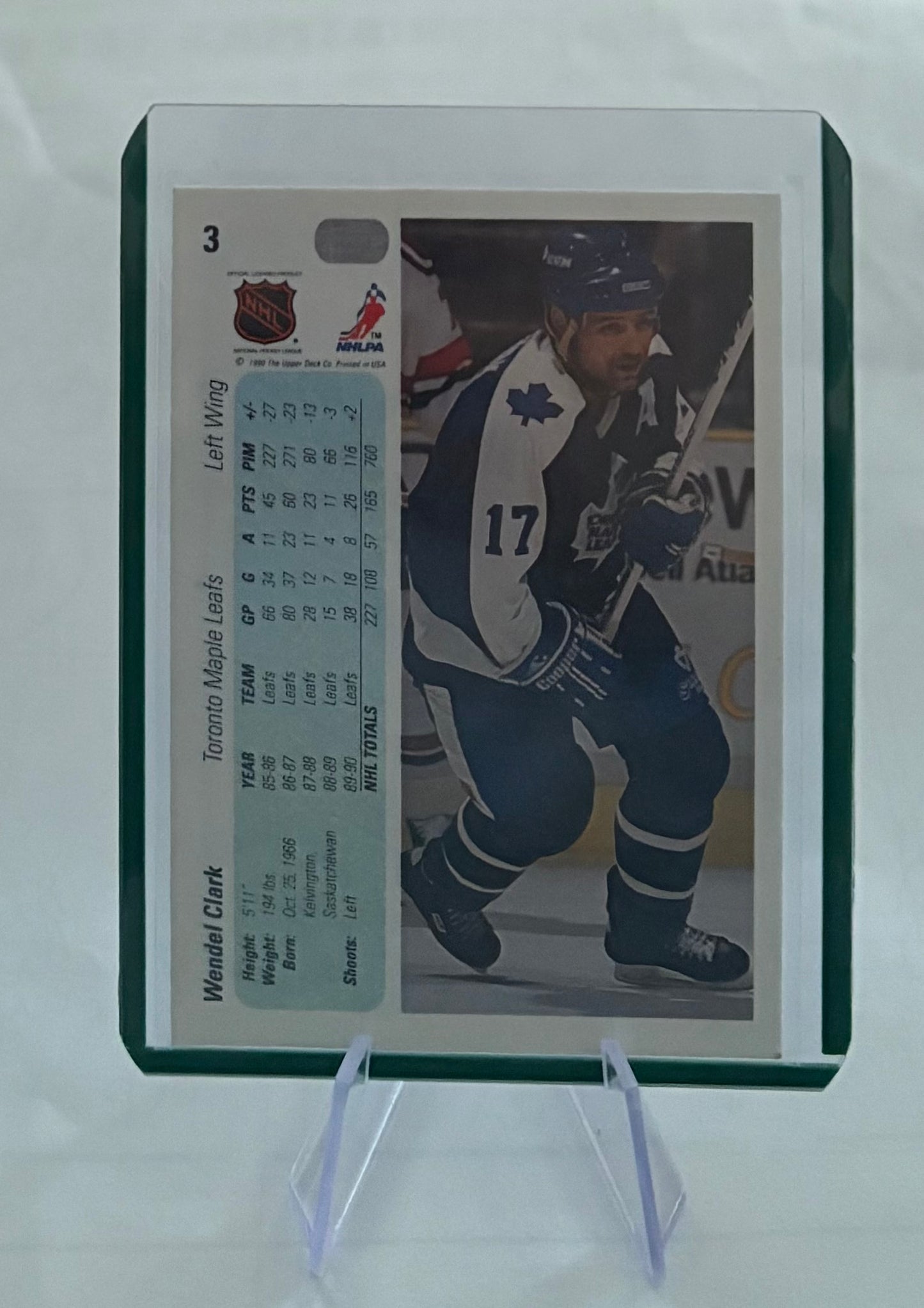 Wendel Clark Toronto Maple Leafs Upper Deck 1991