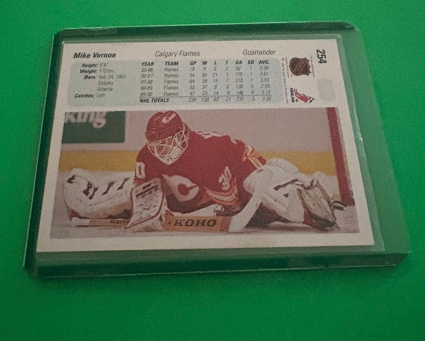 Mike Vernon Calgary Flames 1991 Upper Deck