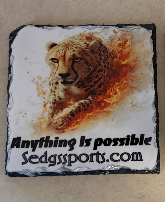 “Possible” slate coaster