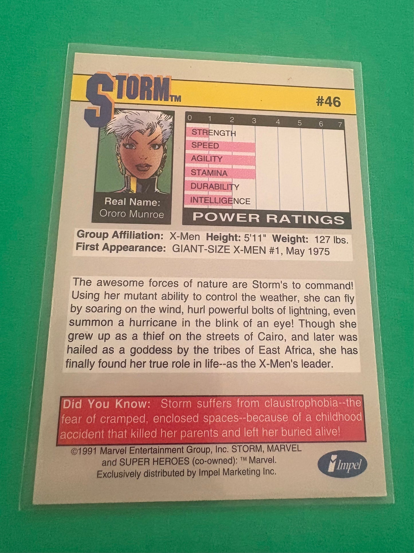 Storm (Superheroes Collection) Marvel 1991