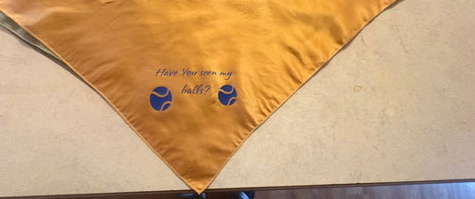 “Have You seen my balls?” Dog bandana