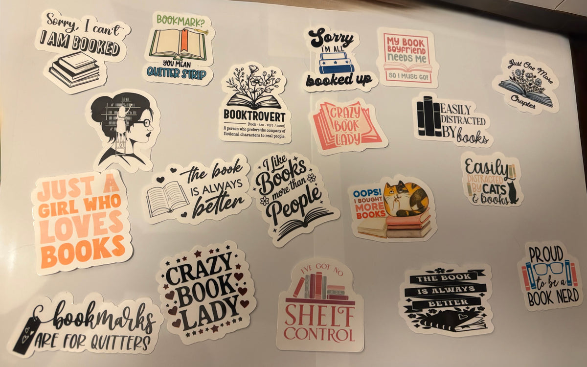 Bookworm stickers