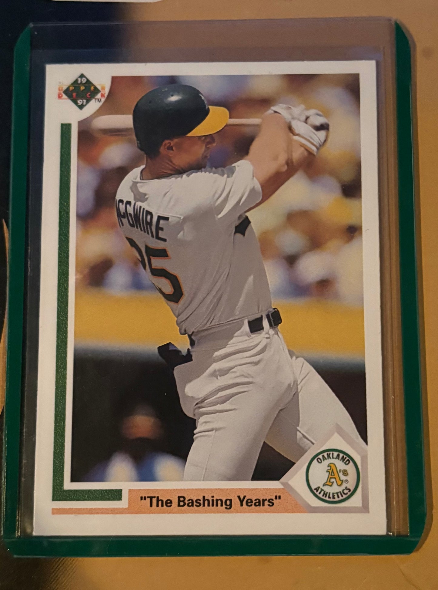 Mark McGwire Oakland Athletics “the bashing years” upper deck 1990