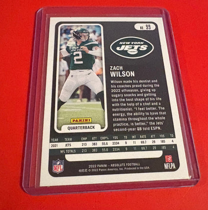 Zach Wilson New York Jets 2022 Absolute Football