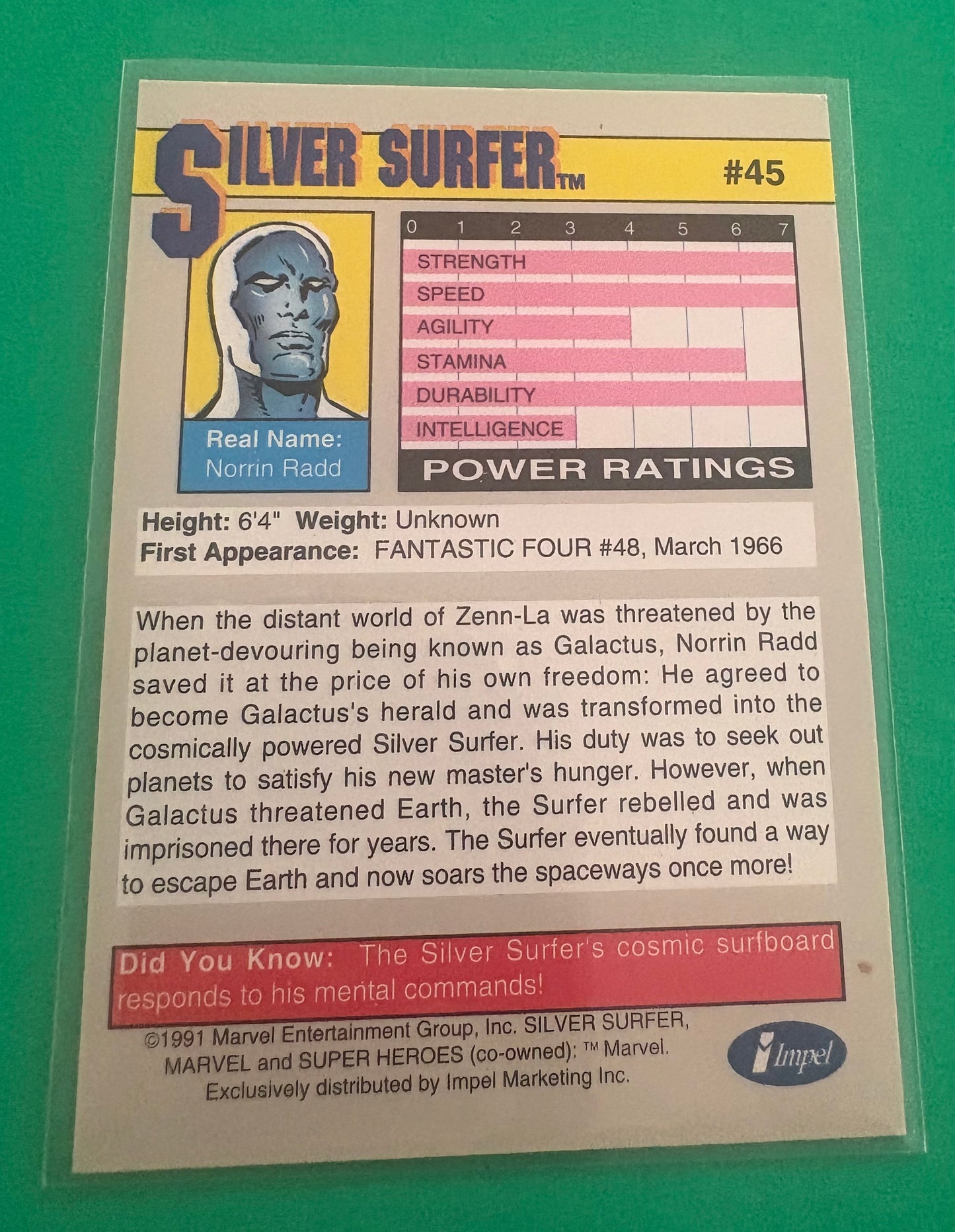 Silver Surfer (Superheroes Collection) Marvel 1991