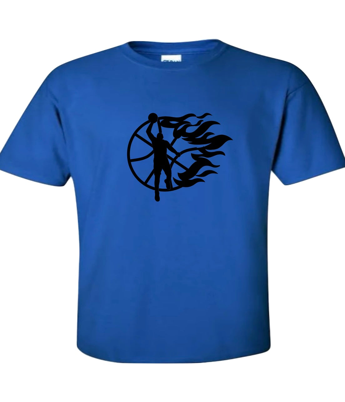 “On Fire” basketball tee