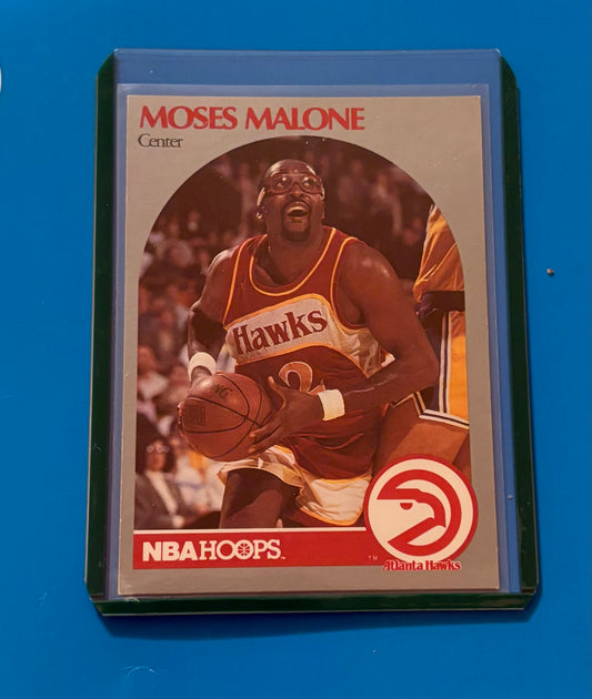 Moses Malone Atlanta Hawks 1990 NBA Properties