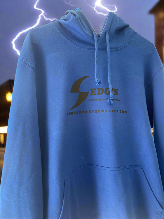Limitless hoodie blue (Sedg’s shop logo front)