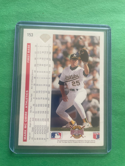 1992 Upper Deck Oakland Athletics Mark McGuire