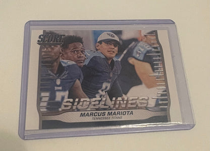 Marcus Mariota Tennessee Titans Sidelines 2016 Score Football