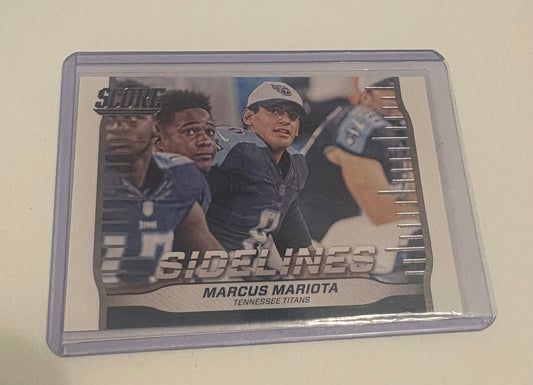 Marcus Mariota Tennessee Titans Sidelines 2016 Score Football