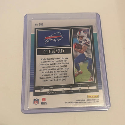 Cole Beasley Buffalo Bills 2022 Panini