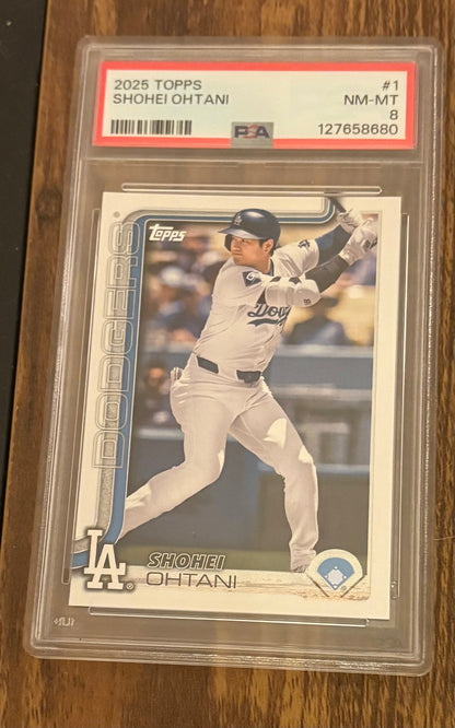Shohei Ohtani Los Angeles Dodgers PSA 8