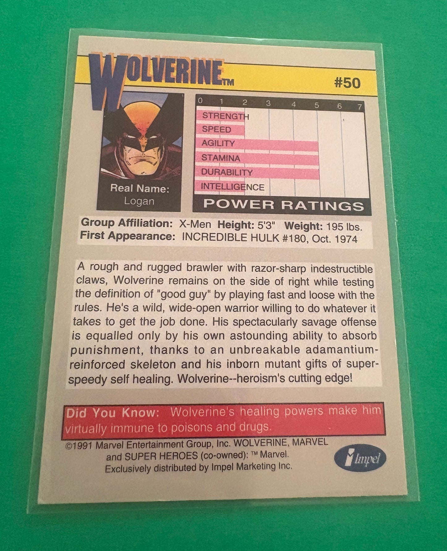 Wolverine (Superheroes Collection) Marvel 1991