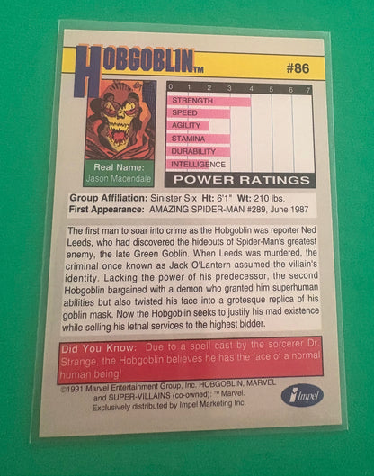 Hobgoblin (Supervillians Collection) Marvel 1991