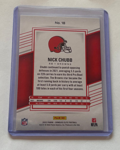 Nick Chubb Cleveland Browns 2022 Donruss Elite