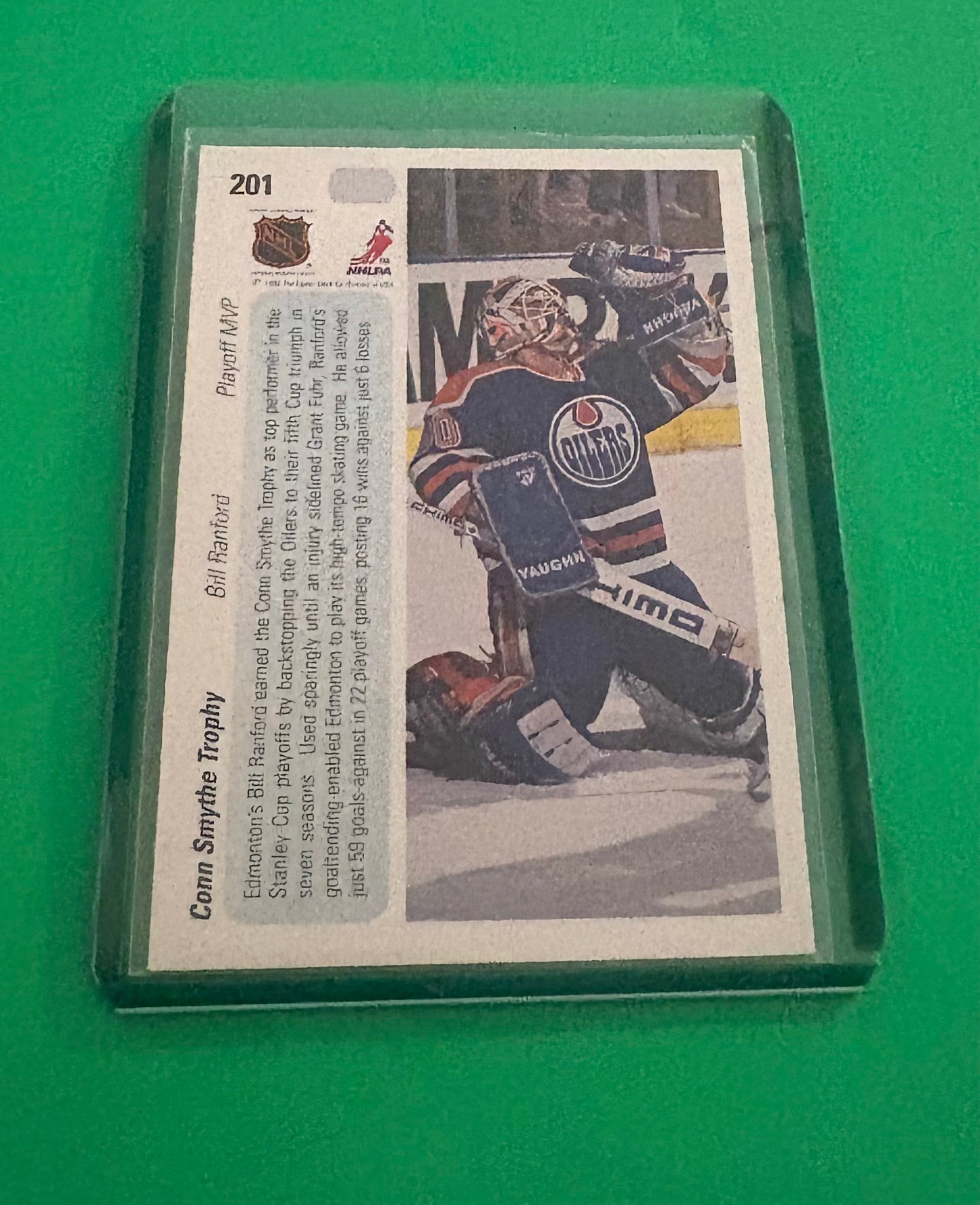 Bill Ranford Edmonton Oilers 1991 Upper Deck