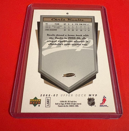 Chris Kunitz Anaheim Ducks 2006-07 Upper Deck