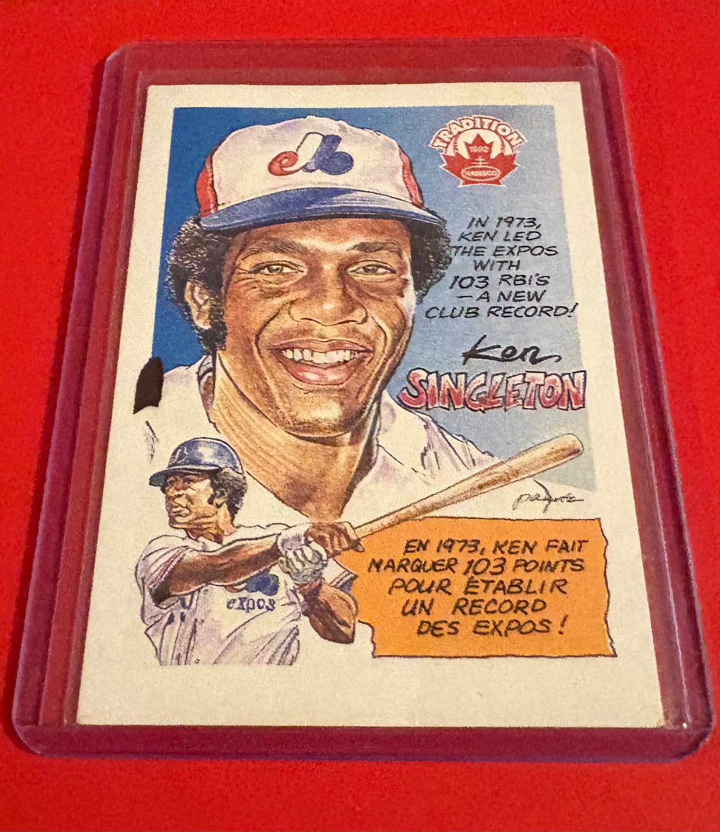 Ken Singleton Montreal Expos 1992 Nabisco