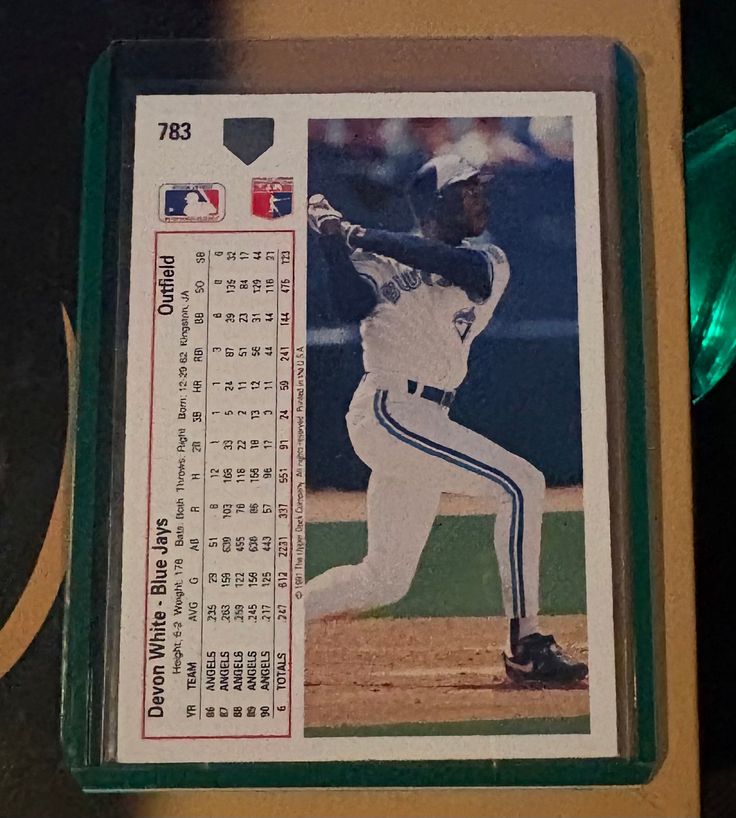 Devon White Toronto Blue Jays Upper Deck 1991