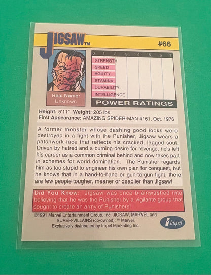 Jigsaw (Supervillians Collection) Marvel 1991