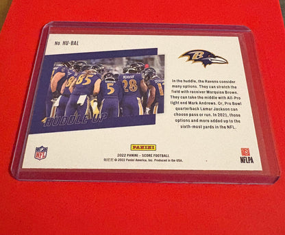 Baltimore Ravens “huddle up” 2022 Panini