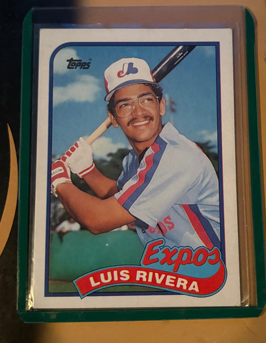 Luis Rivera Montreal Expos 1989 Topps