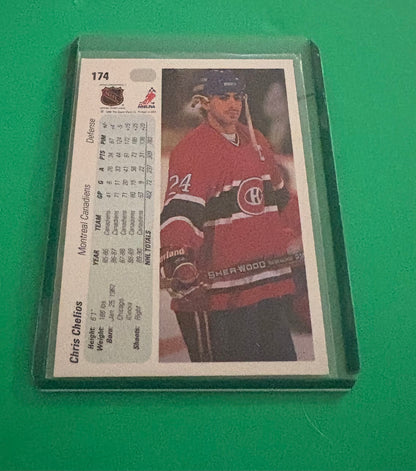 Chris Chelios Montreal Canadiens 1991 Upper Deck