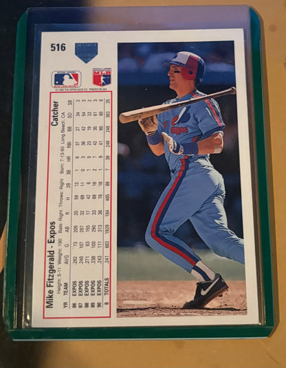 Mike Fitzgerald Montreal Expos Upper Deck 1991
