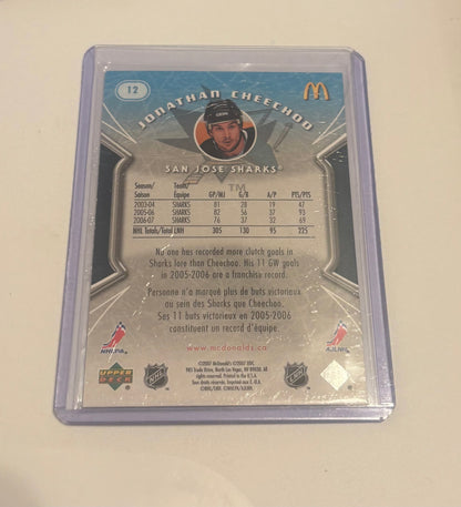 Jonathan Cheecho San Jose Sharks 2007 Upper Deck