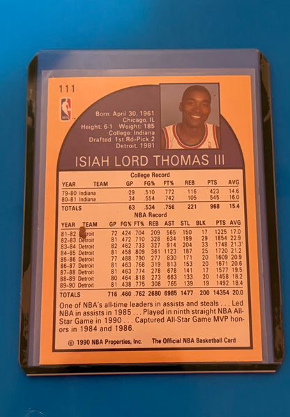 Isiah Thomas Detroit Pistons 1990 NBA Official.