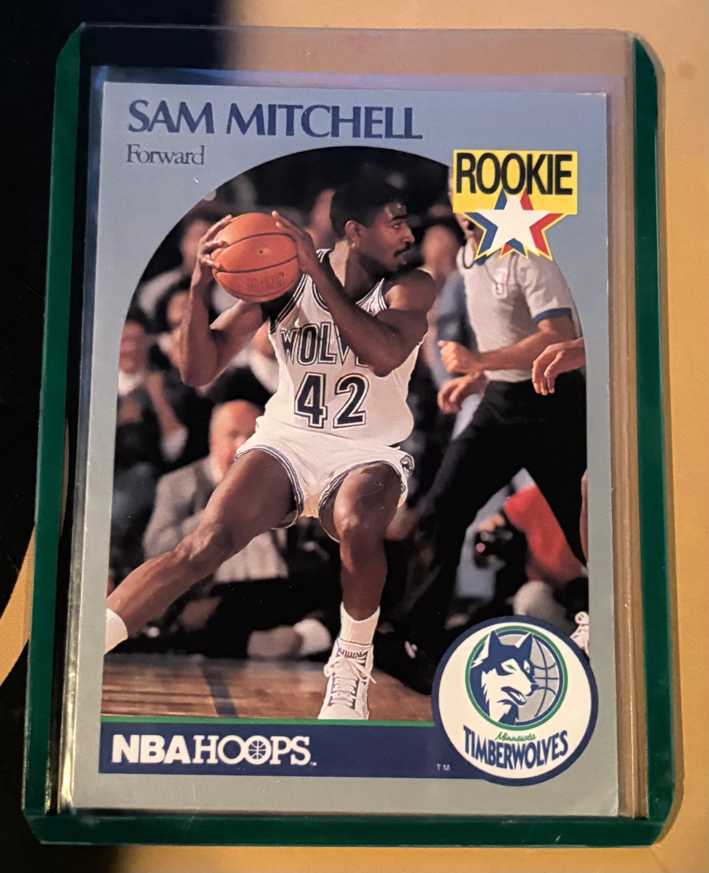 Sam Mitchell Minnesota Timberwolves 1990 NBA Properties