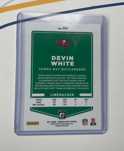 Devin White Tampa Bay Buccaneers Donruss Optic