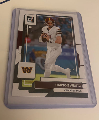 Carson Wentz Washington Commanders 2022 Donruss