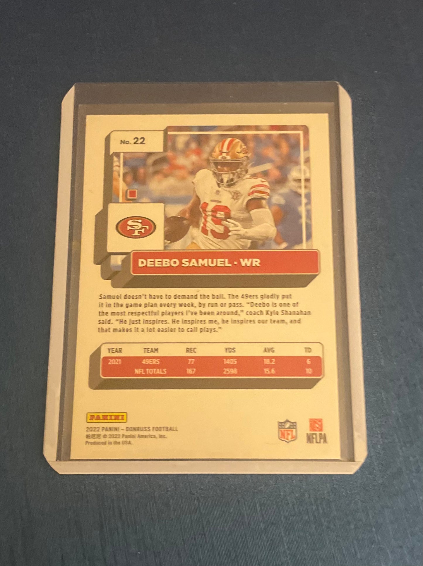 Deebo Samuel San Francisco 49ers 2022 Donruss