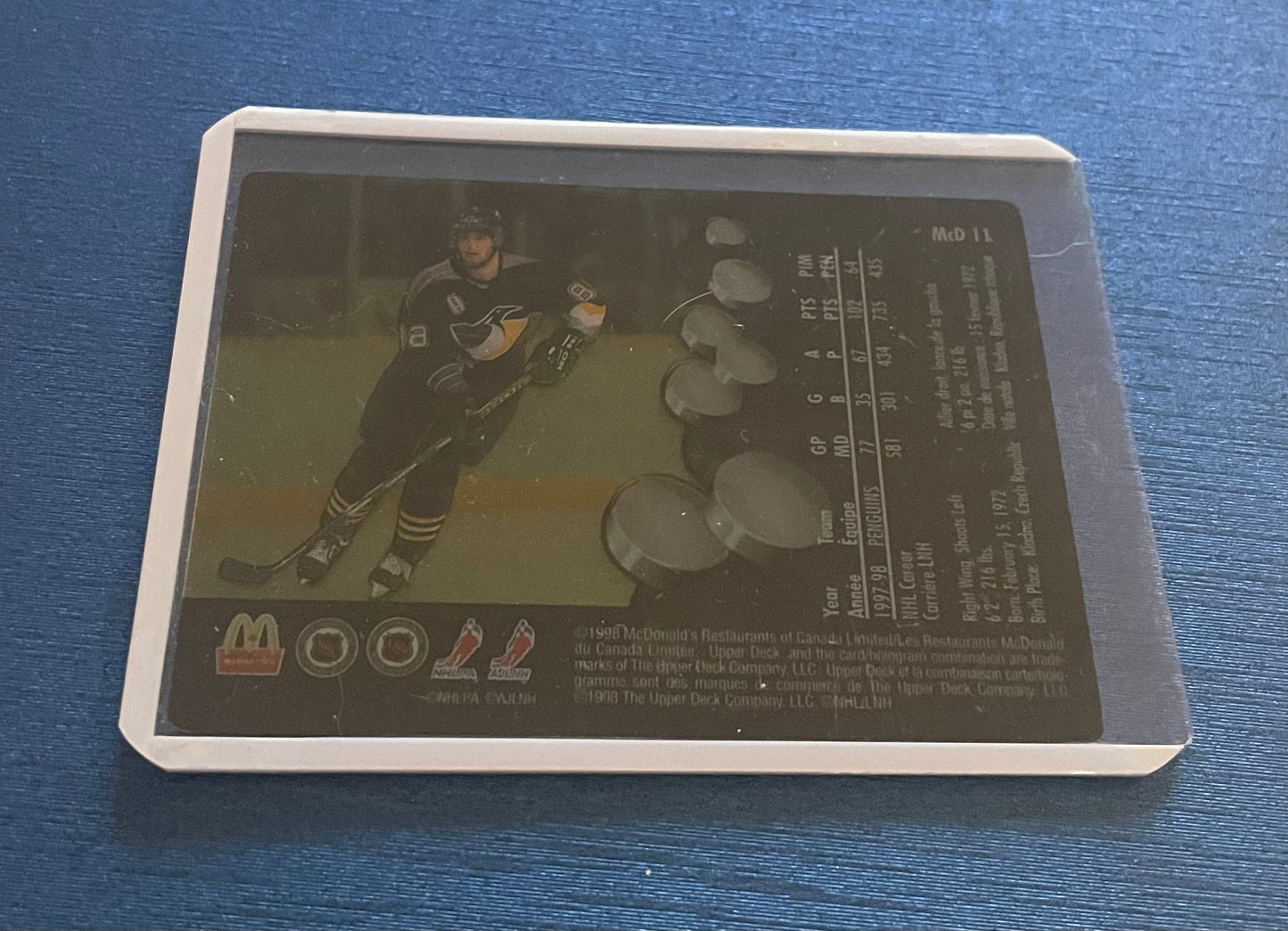 Jaromir Jagr Pittsburg Penguins 1998 Ice